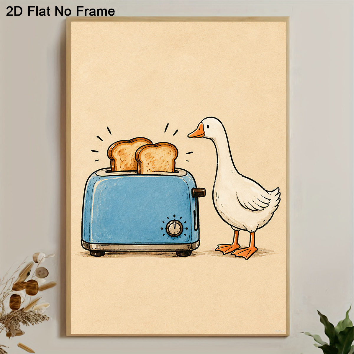 Toaster - 2D, 2D, 1 pôster em tela