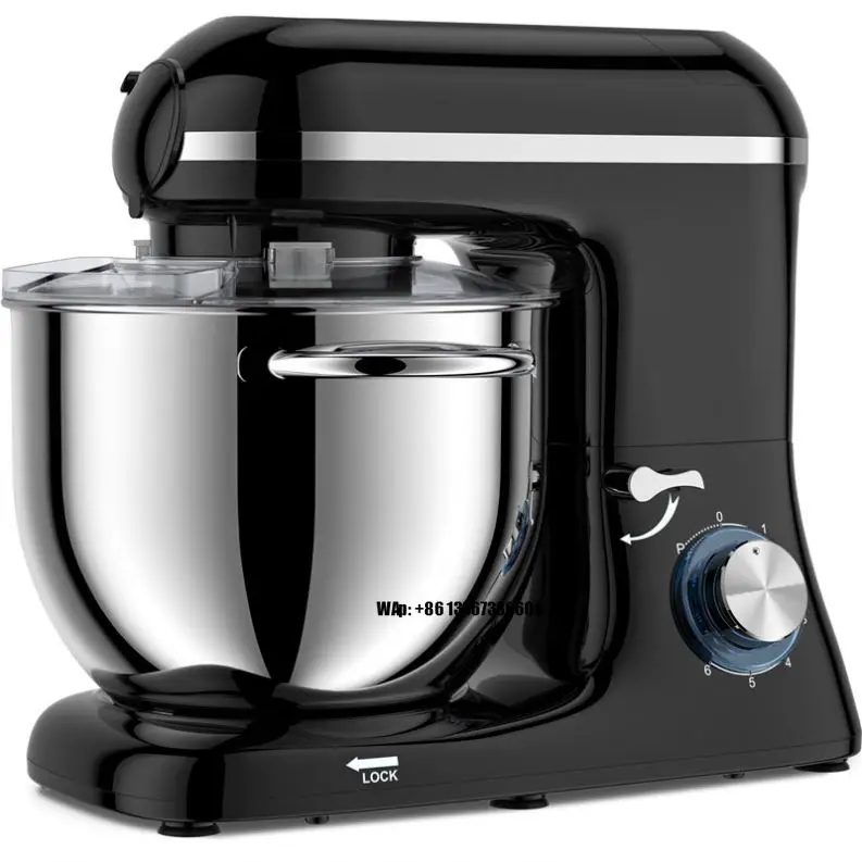 Stand Mixer - Batedeira Planetária Doméstica 5.5/6/7/8L para Massas