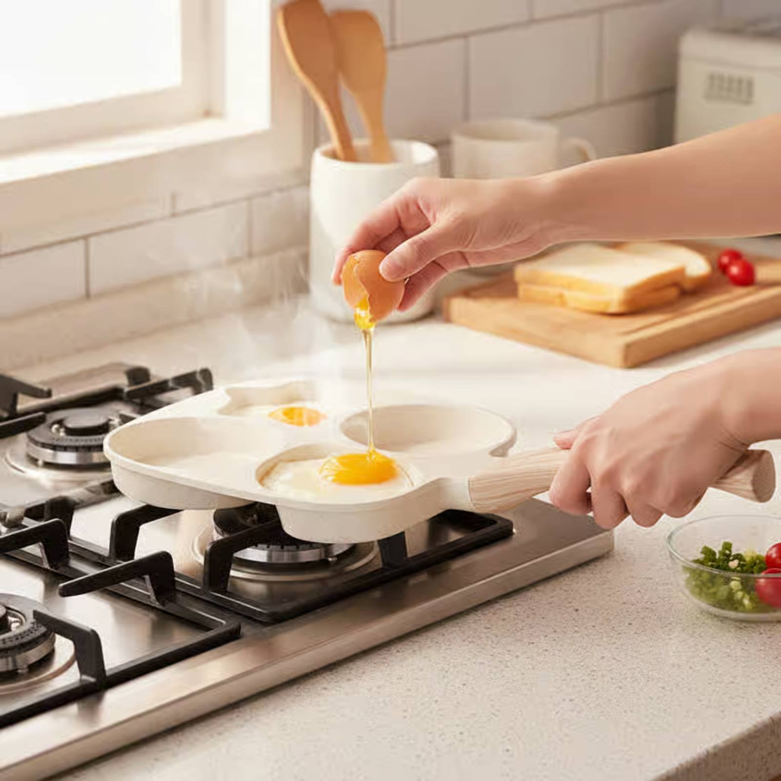 Induction Cooker - Panela Antiaderente para Café da Manhã,