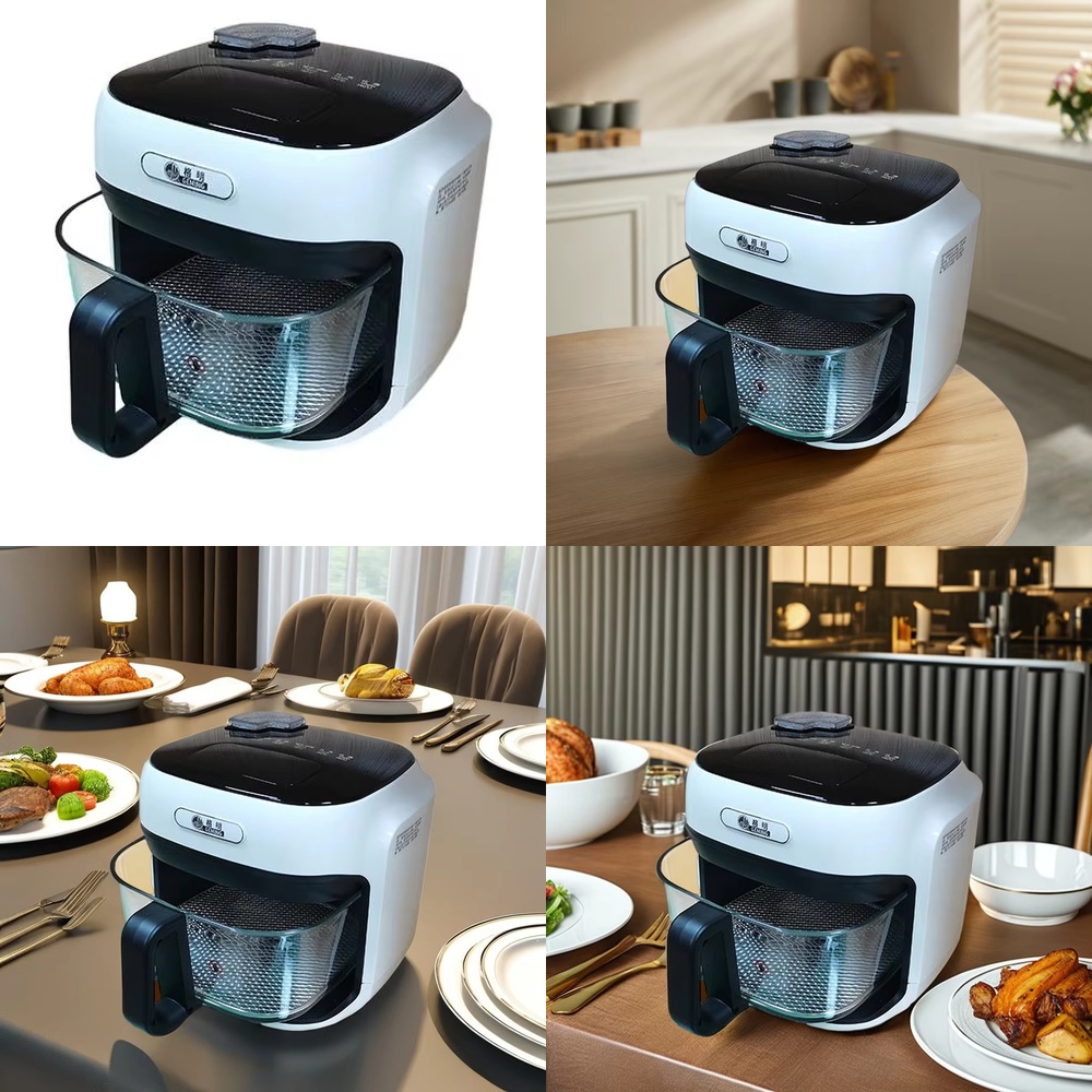 Air Fryer - Fritadeira Elétrica Digital Sem Óleo Silver