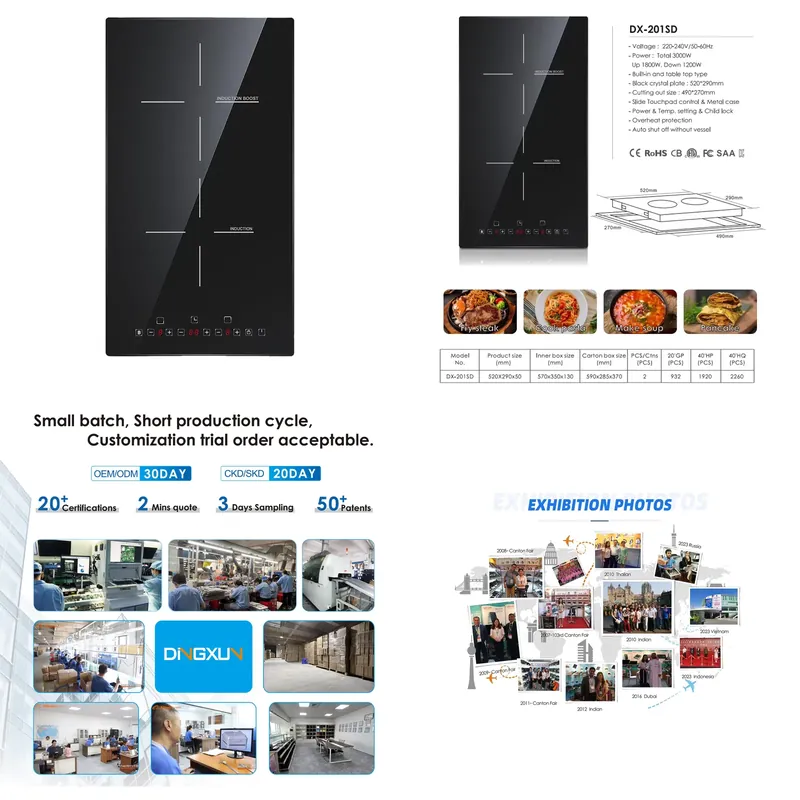 Induction Cooker - Fogão de Indução Elétrico de 2