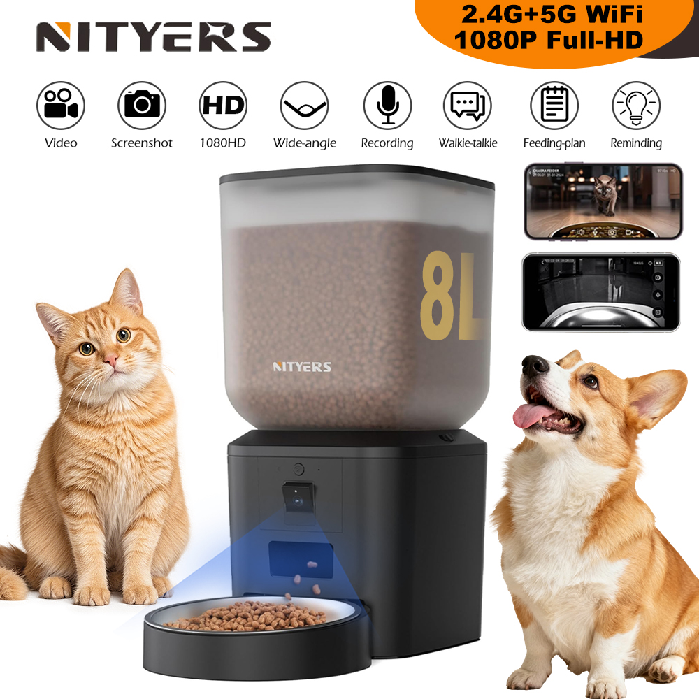 Kitchen Appliances Video - Alimentador Automático para Gatos Nityers 8L