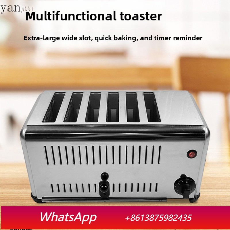 Toaster - Torradeira comercial YJQ de quatro fatias,