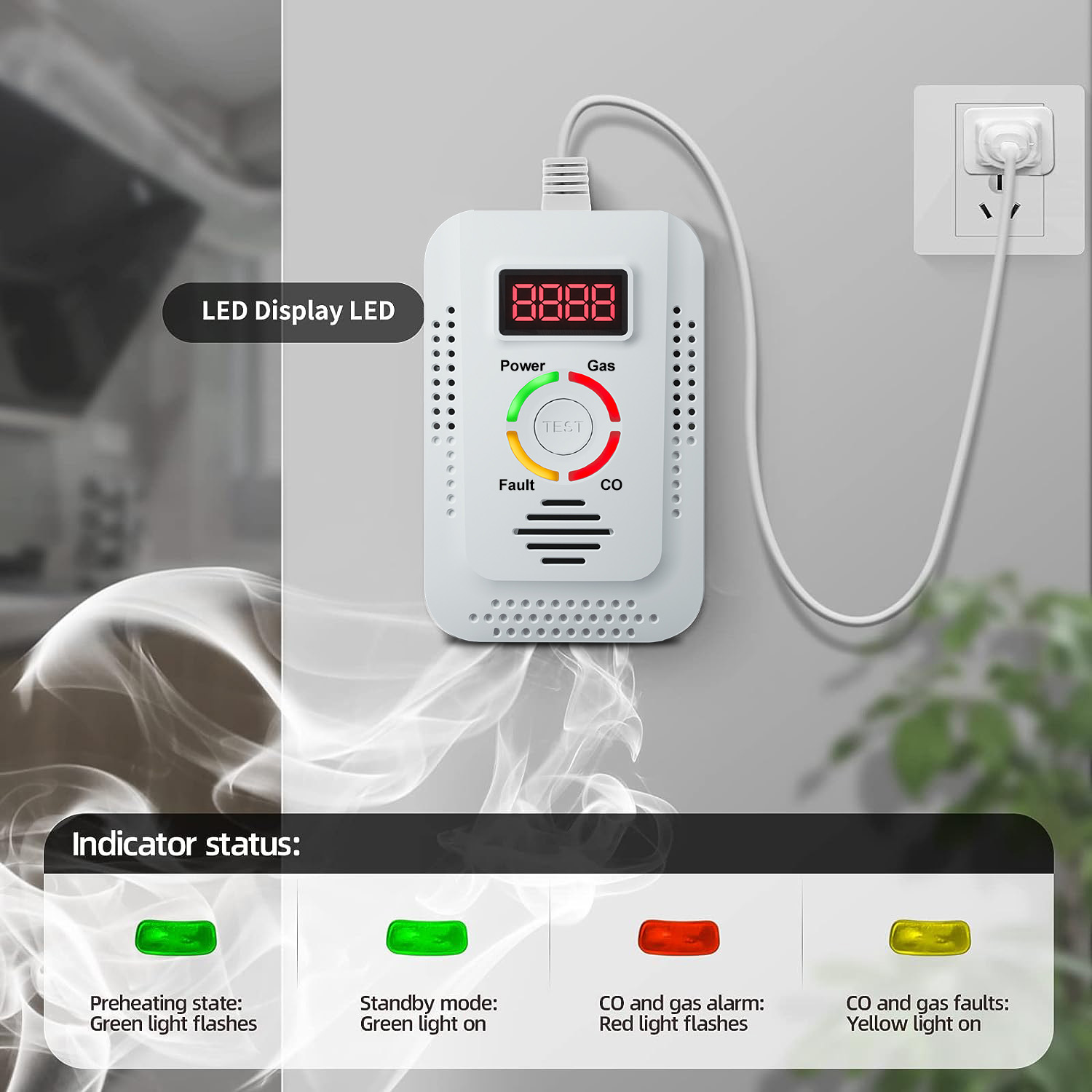 Detector de monóxido de carbon - Kitchen Appliances Video avaliação e preço