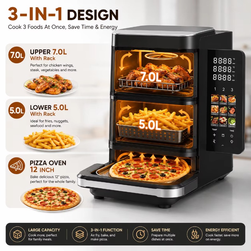 Fritadeira elétrica sem óleo,  - Air Fryer avaliação e preço