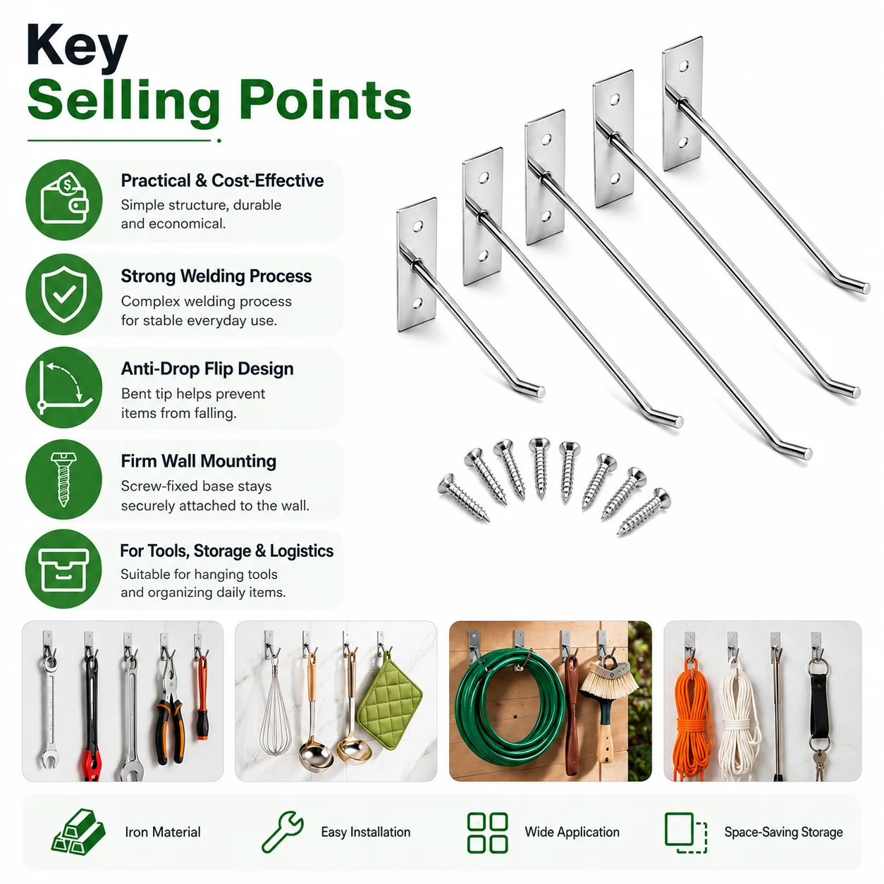 Ganchos de Parede com Parafuso - Kitchen Appliances Cabinet avaliação e preço