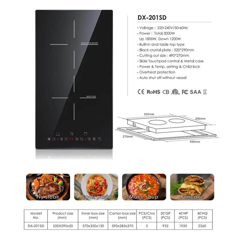 Fogão de Indução Elétrico de 2 - Induction Cooker avaliação e preço