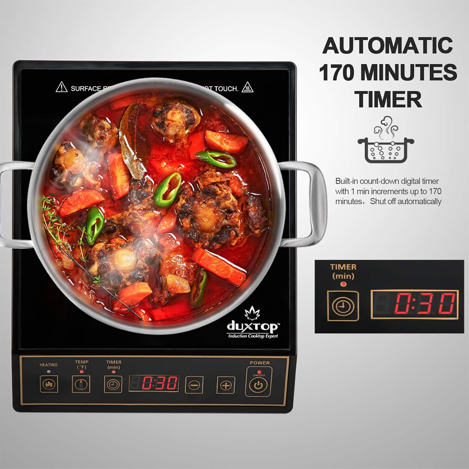 Fogão de Indução Portátil de 1 - Induction Cooktop Portable avaliação e preço