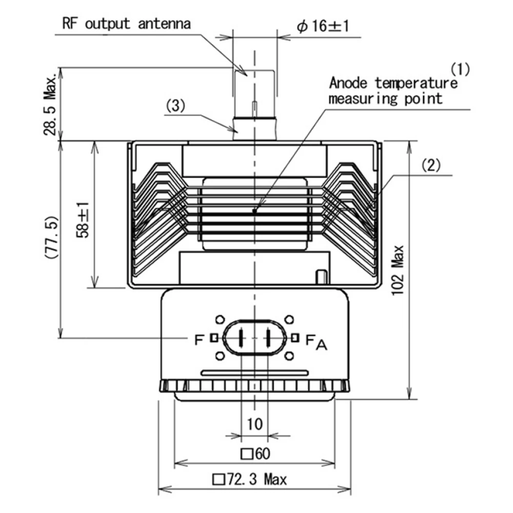 Tubo Eletrônico Magnetron 2M24 - Microwave Oven avaliação e preço