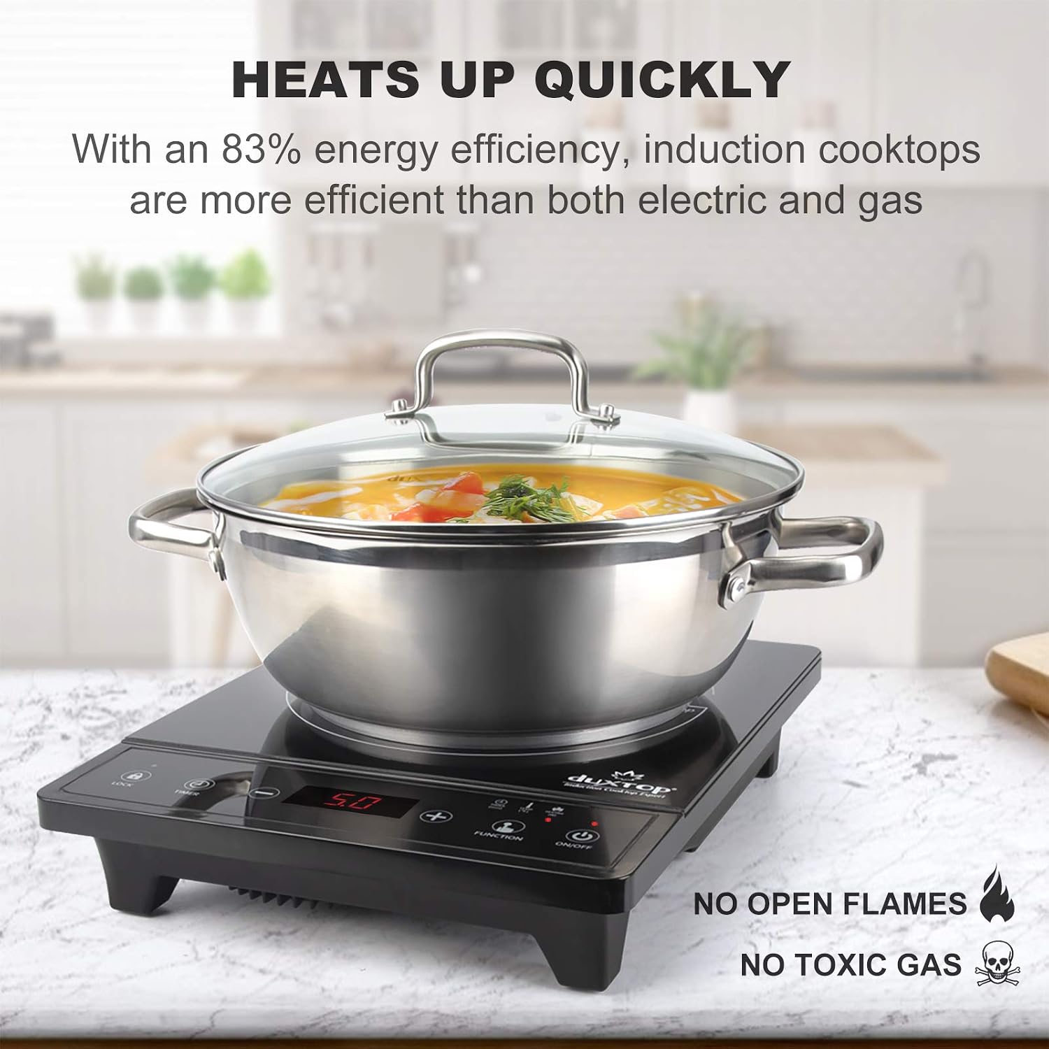 Fogão de Indução Portátil, Que - Induction Cooktop Portable avaliação e preço