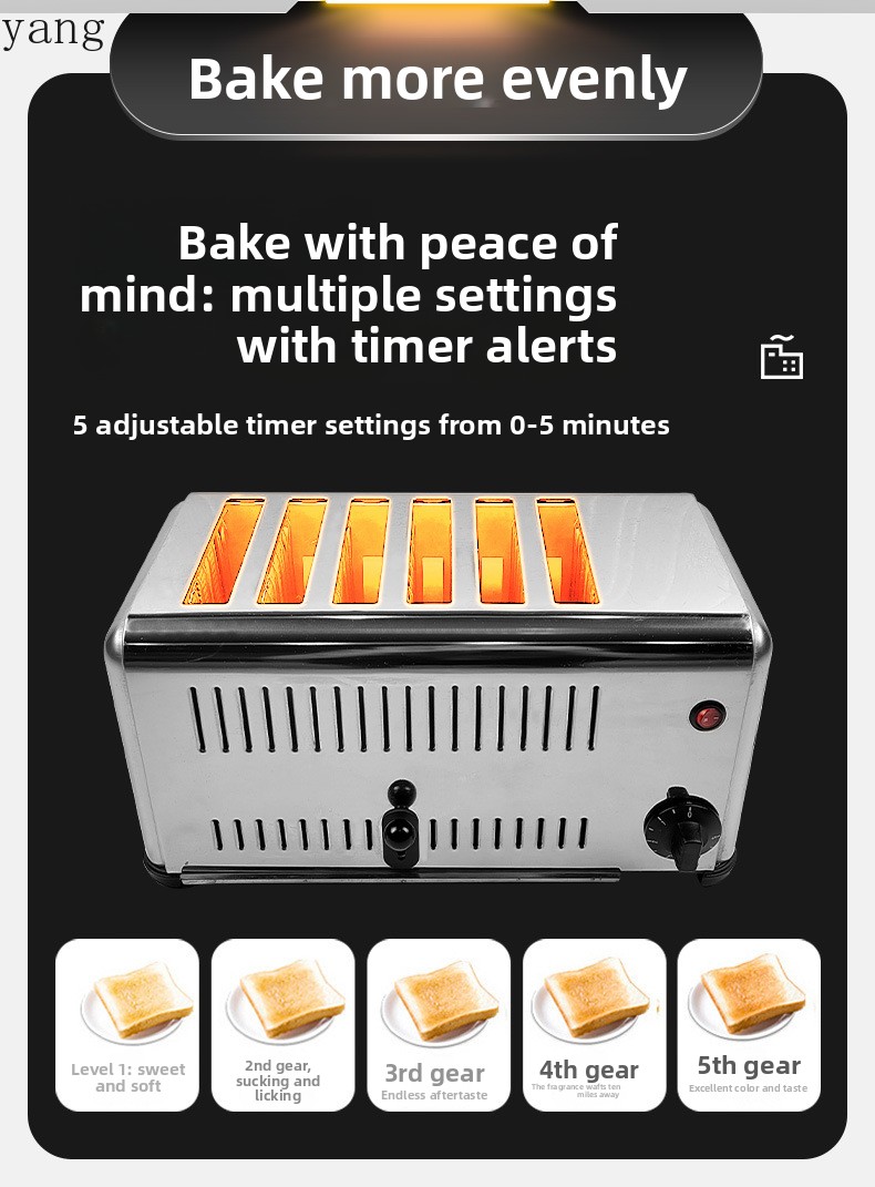 Torradeira comercial YJQ de qu - Toaster avaliação e preço